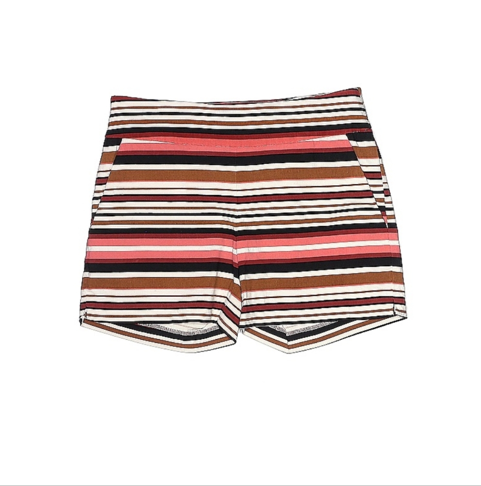 New York & Company High Waist Red and Brown Shorts